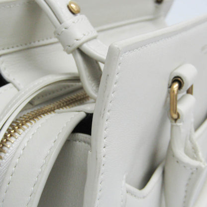 Saint Laurent East Side Smooth Leather, White, Leather, Tote Bag