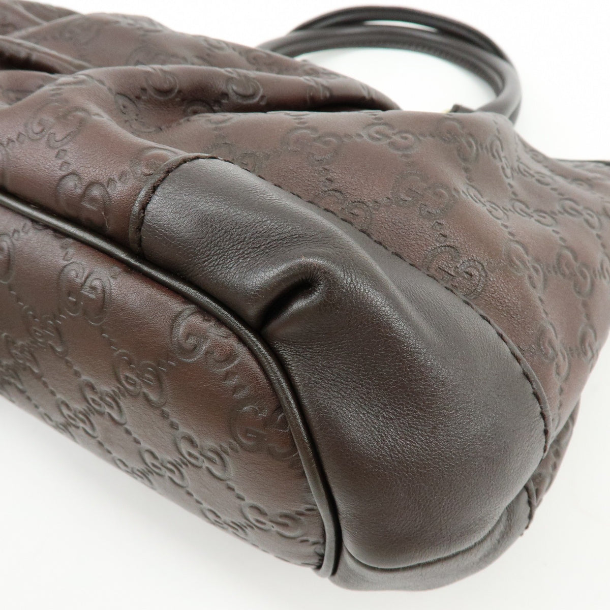 Gucci Sukey Top Handle Satchel Guccissima Leather, Brown, Leather, Handbag