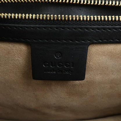 Gucci Sylvie Leather, Black, Leather, Shoulder Bag
