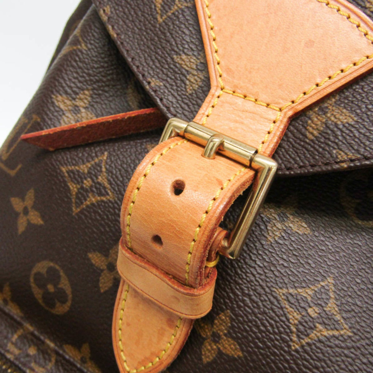 Louis Vuitton Vintage Montsouris Monogram Canvas, Brown, Canvas, Backpack