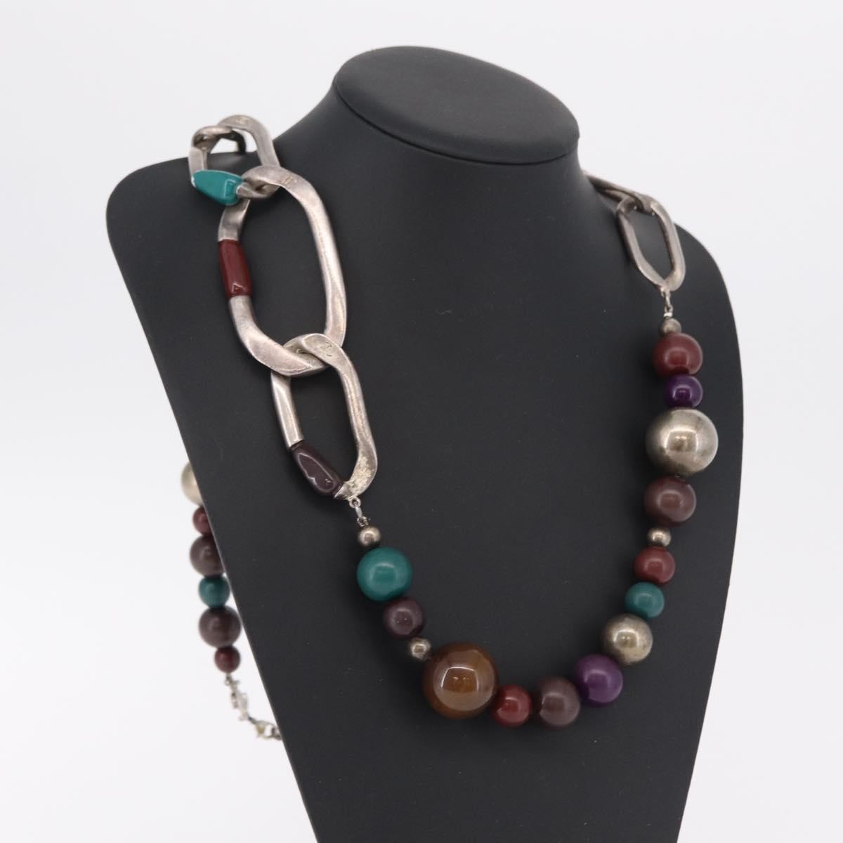 Chanel CC Station Long Metal with Faux Pearls and Beads, Multicolour, Metal, Necklace