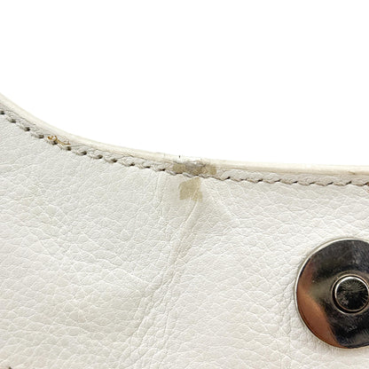 Christian Dior Vintage Trotter Street Chic Pocket Hobo Diorissimo Canvas, White, Canvas, Shoulder Bag