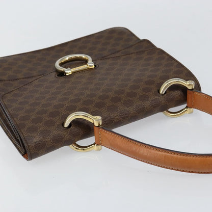 Celine Vintage Top Handle Macadam Canvas, Brown, Canvas, Handbag