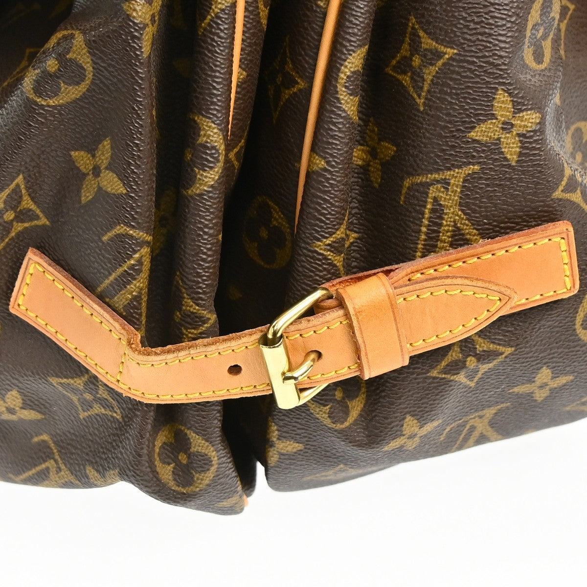 Louis Vuitton Saumur Monogram, Brown, Canvas, Shoulder Bag