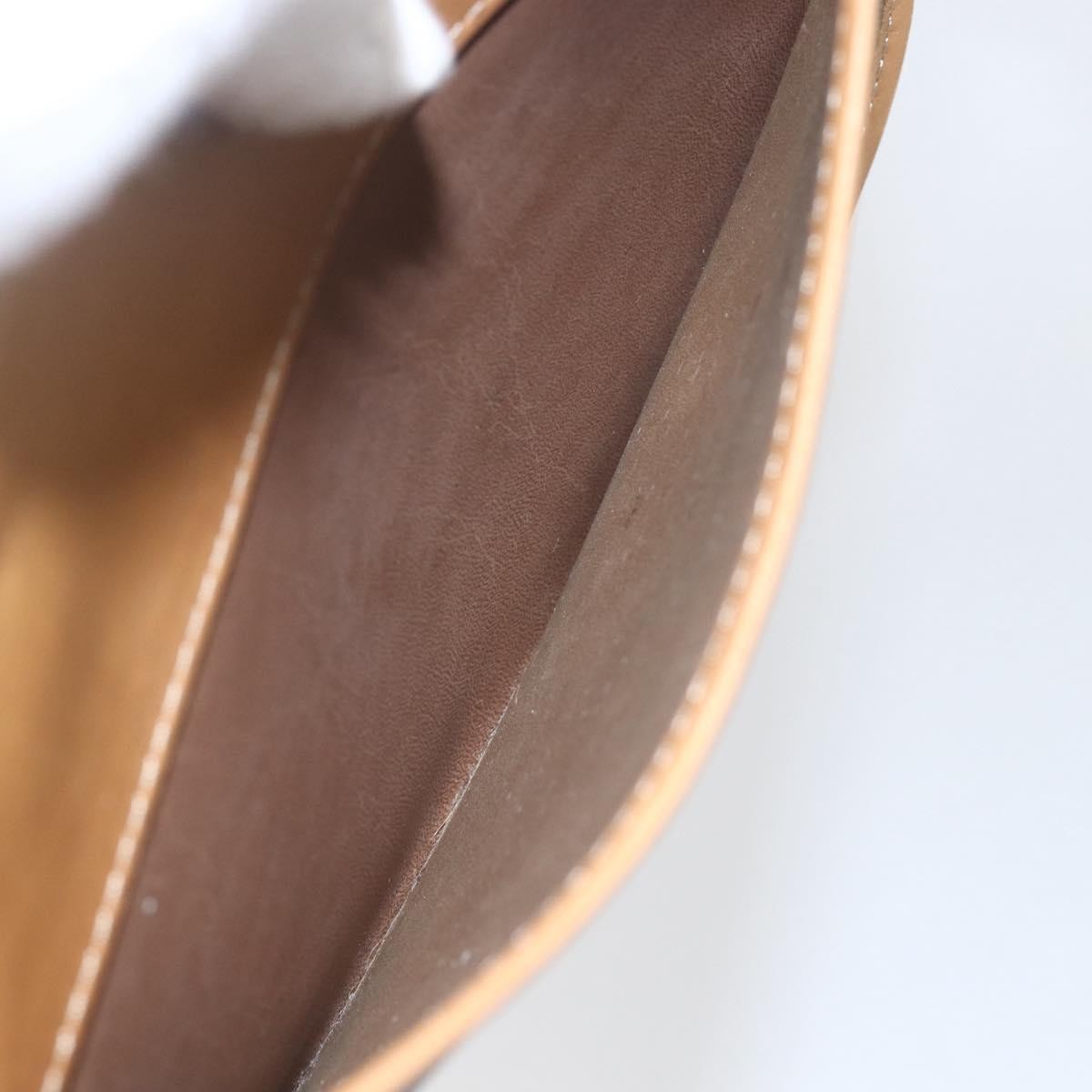 Christian Dior Vintage Honeycomb Flap Canvas and Leather, Khaki, Canvas, Shoulder Bag