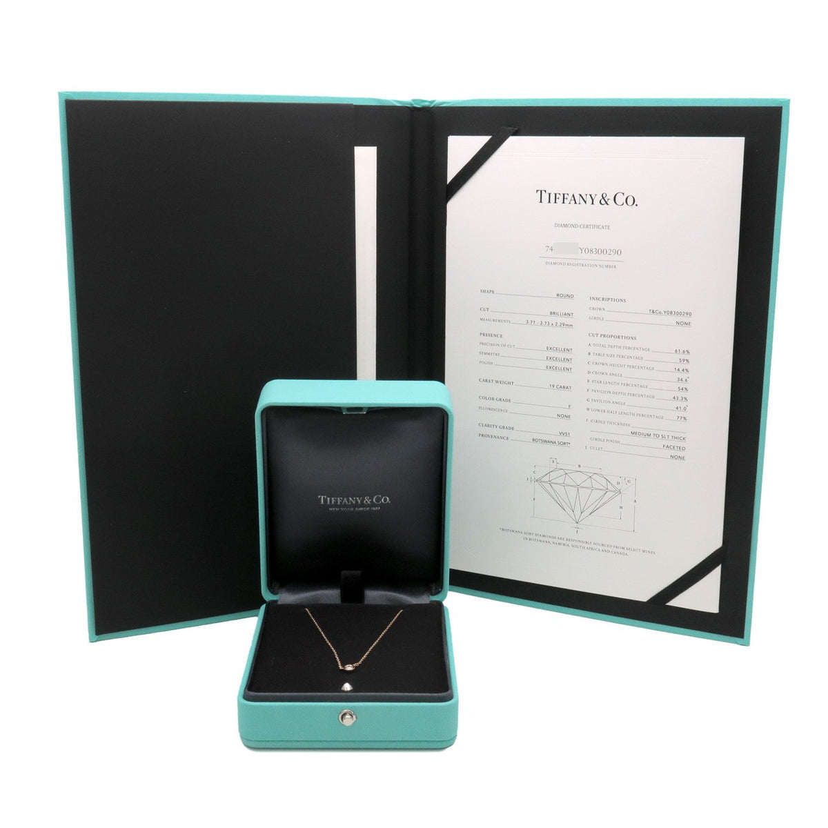 Tiffany & Co. Elsa Peretti Diamonds By The Yard Pendant 18K Yellow Gold with Diamond, Gold, Yellow Gold, Necklace