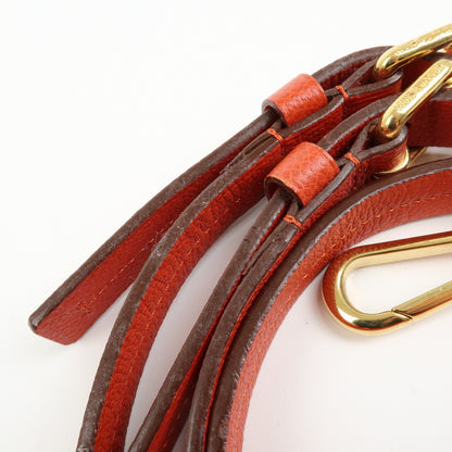 Louis Vuitton Speedy Bandouliere Monogram Empreinte Leather, Orange, Leather, Handbag