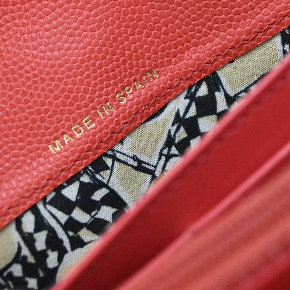 Chanel CC French Flap Quilted Calfskin, Red, Leather, Wallet