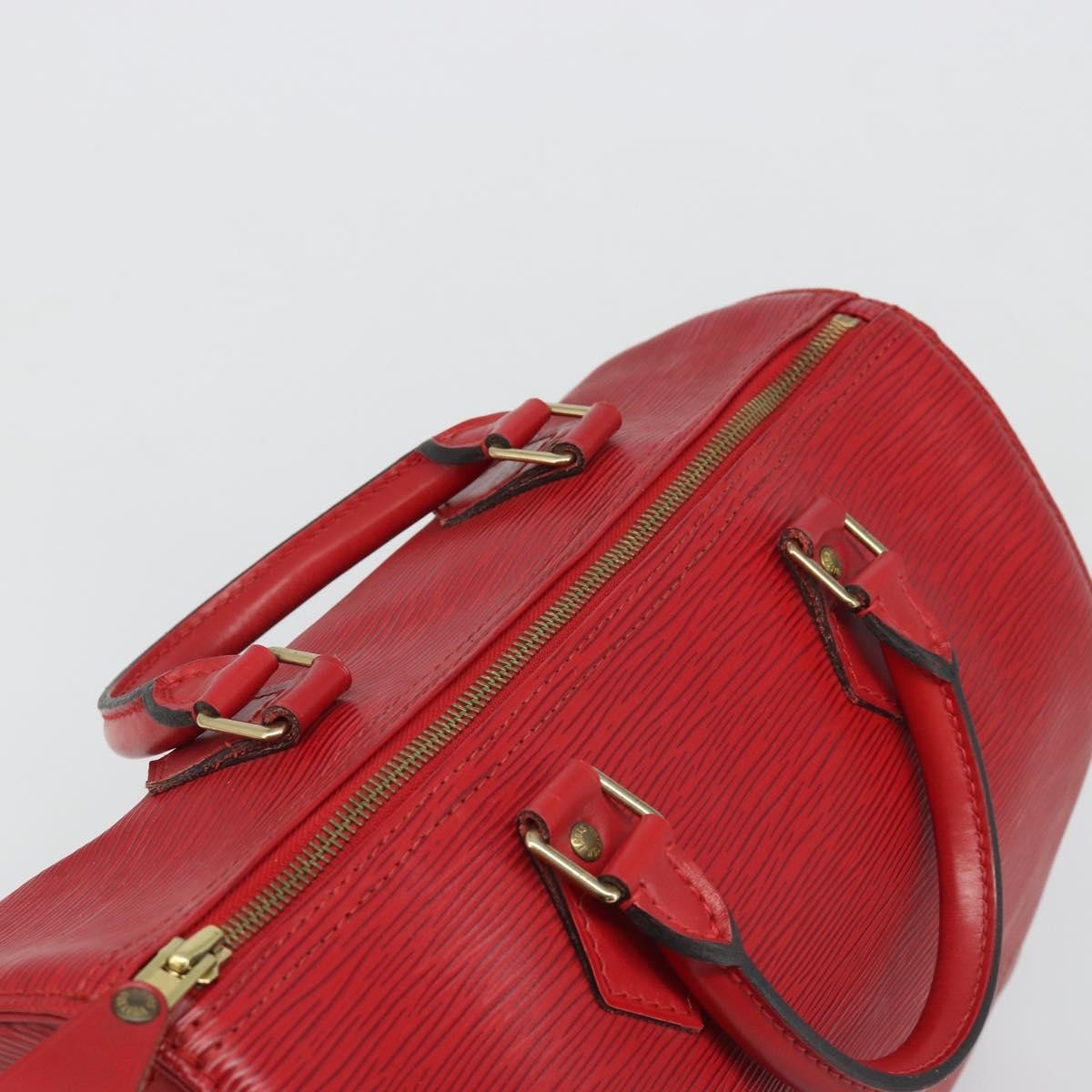 Louis Vuitton Speedy Epi Leather, Red, Leather, Handbag