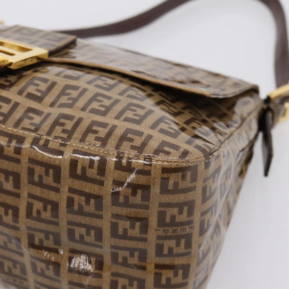 Fendi Baguette Patent Leather, Beige, Patent Leather, Handbag