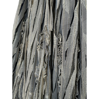 ANNA SUI Metallic Silk Blend Dress