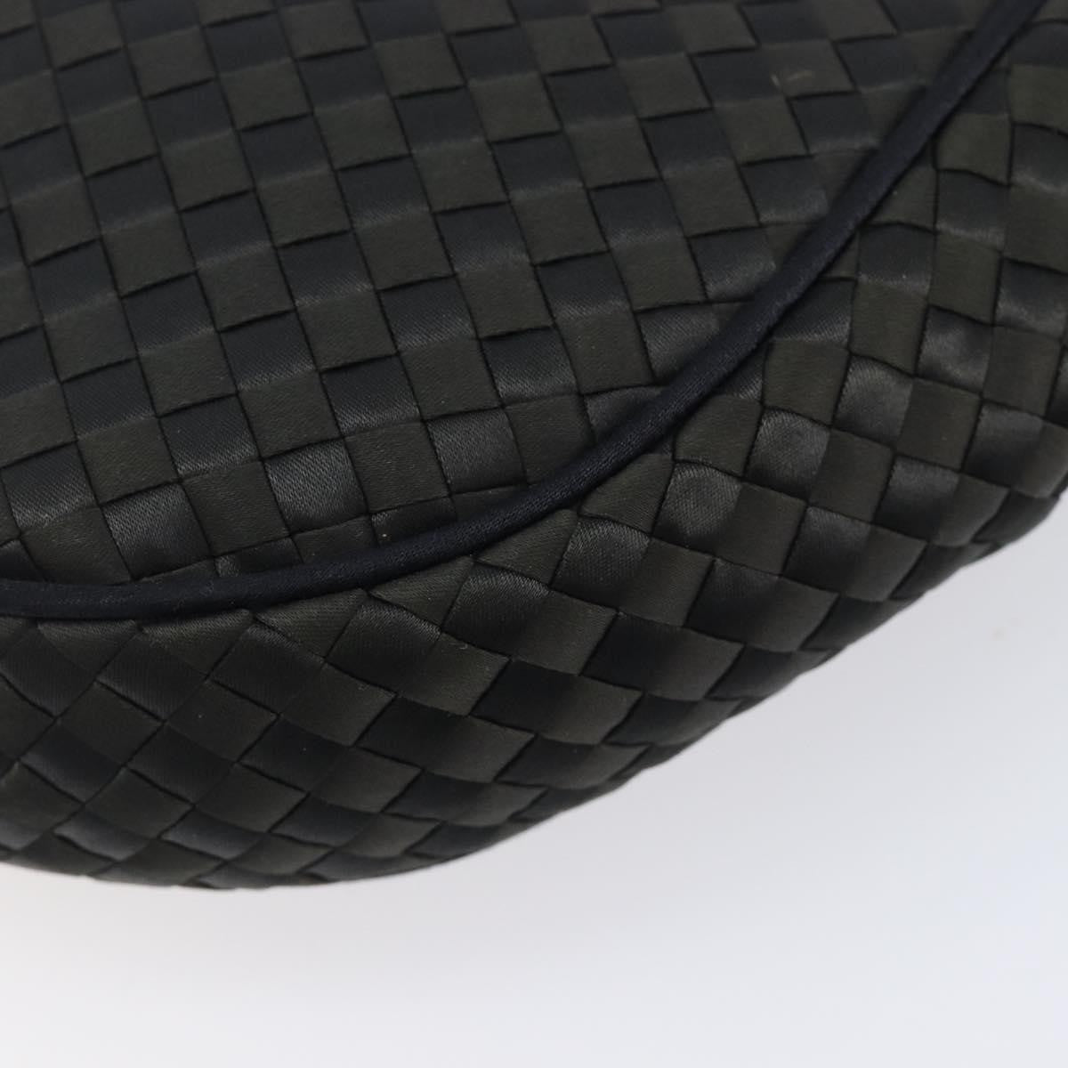 Bottega Veneta Vintage Intrecciato Hobo Nylon, Black, Nylon, Shoulder Bag