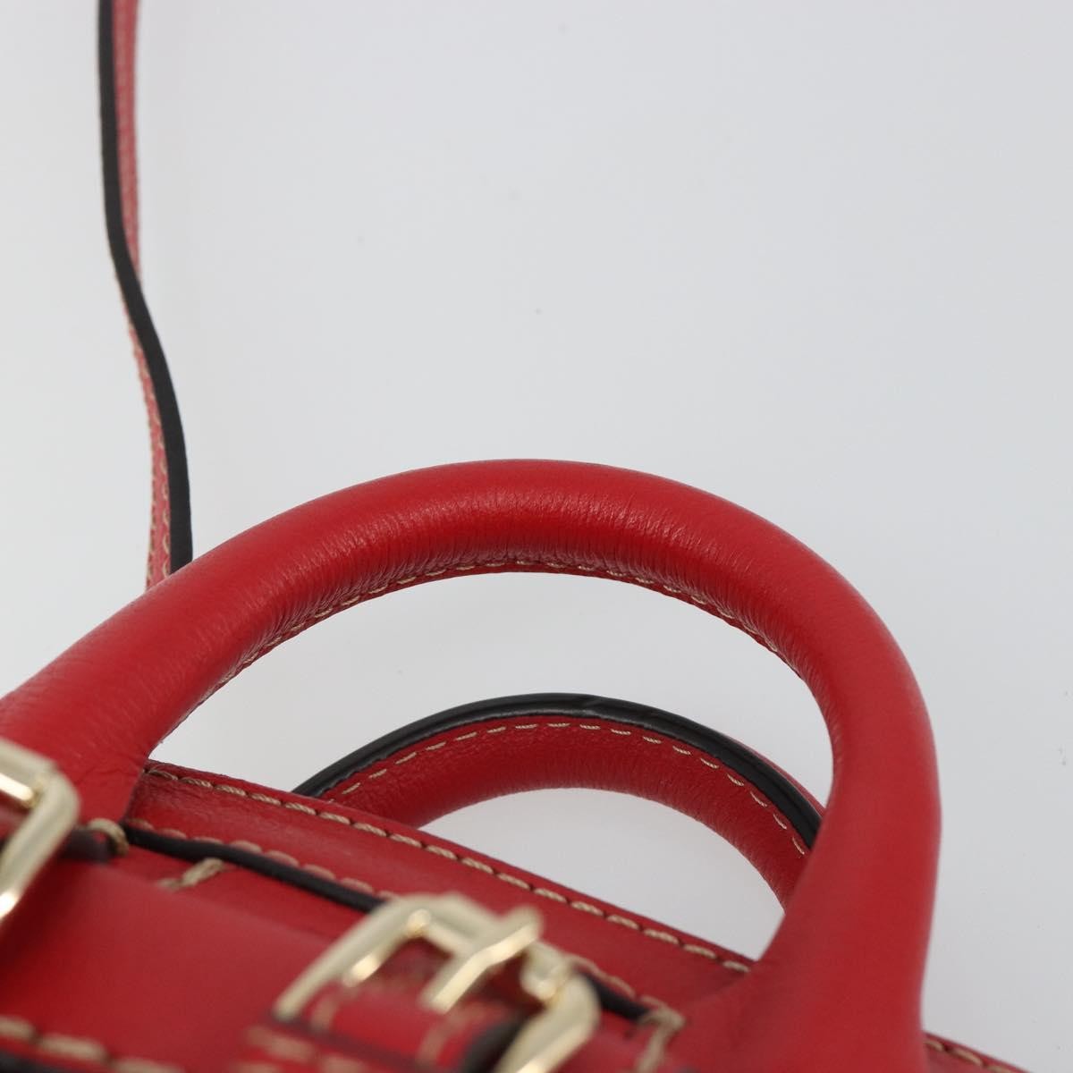 Chloe Edith Leather, Red, Leather, Clutch