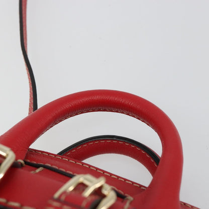Chloe Edith Leather, Red, Leather, Clutch