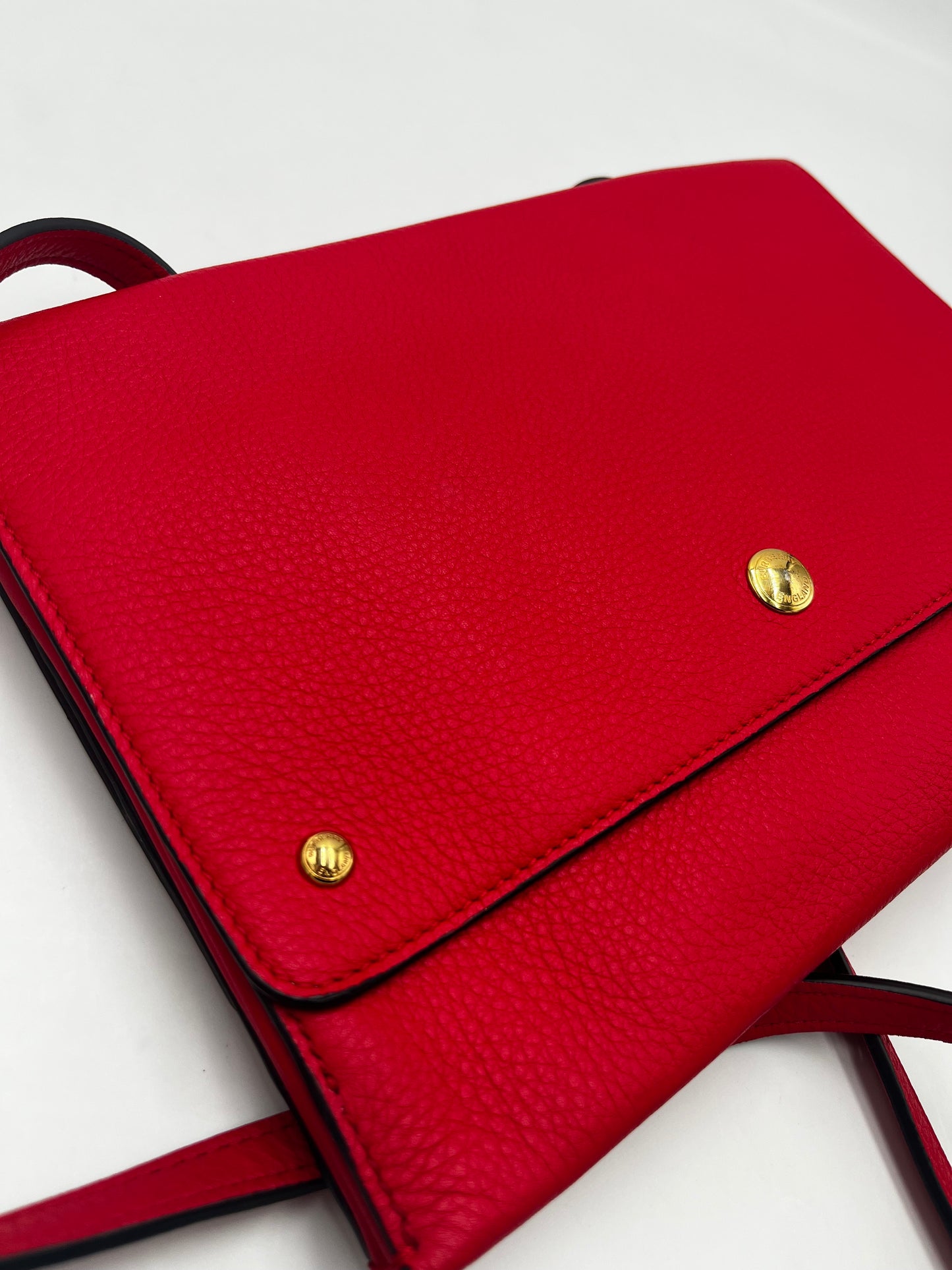 Burberry Shoulder bag Red leather, Red, Leather, Shoulder Bag