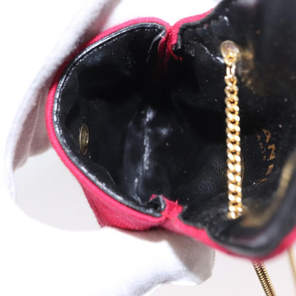 Chanel Vintage Chain Pocket Clutch Cotton, PINK, COTTON, Clutche & pouche