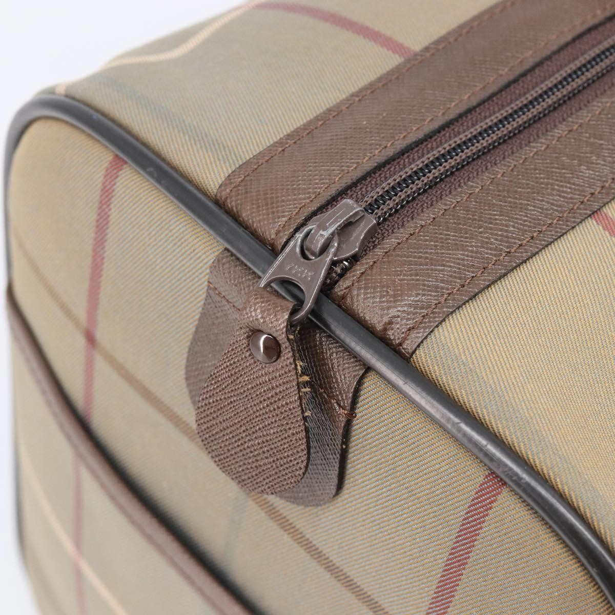 Burberry Nova check boston Canvas, Beige, Canvas, Handbag