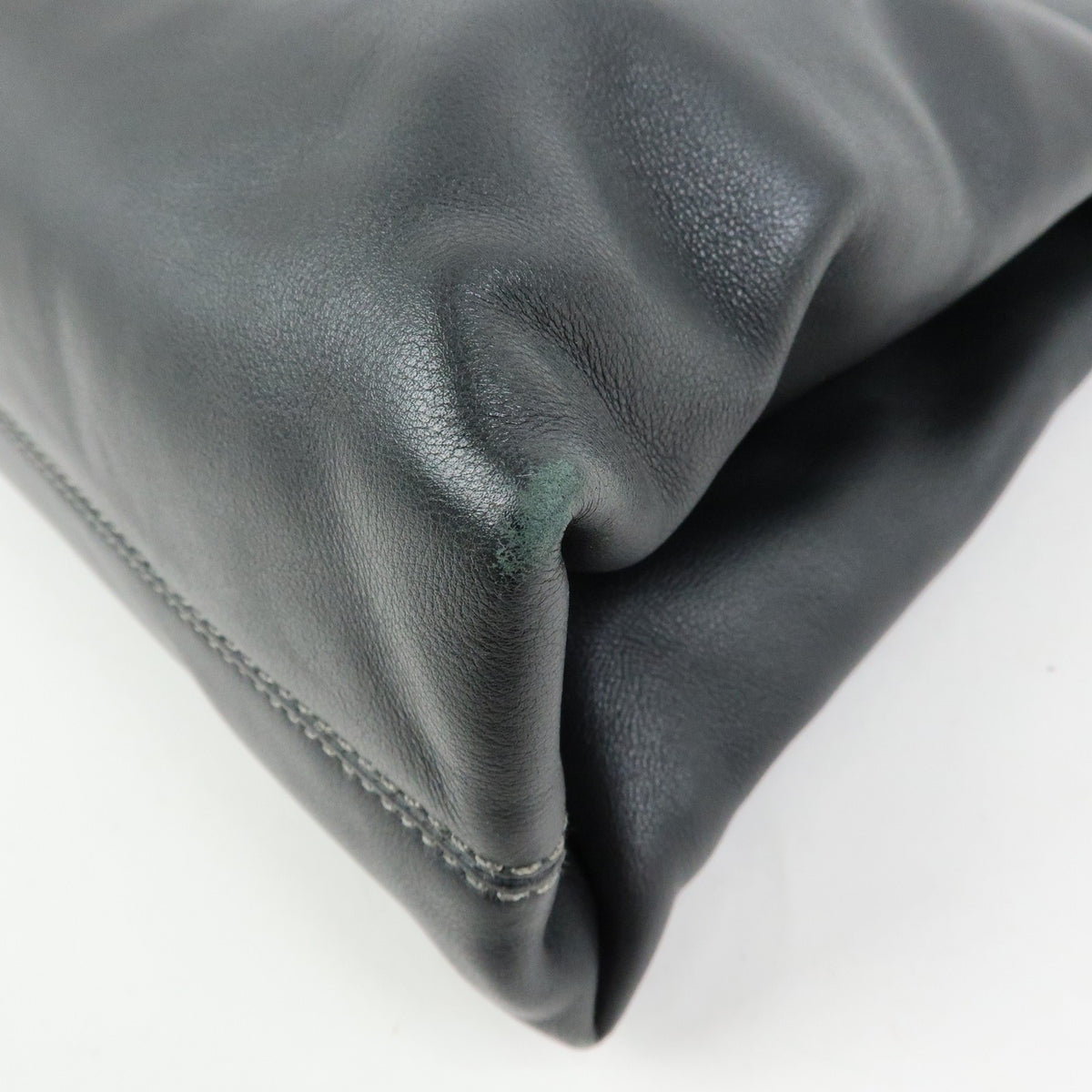 Bvlgari Tote Leather, Black, Leather, Tote Bag