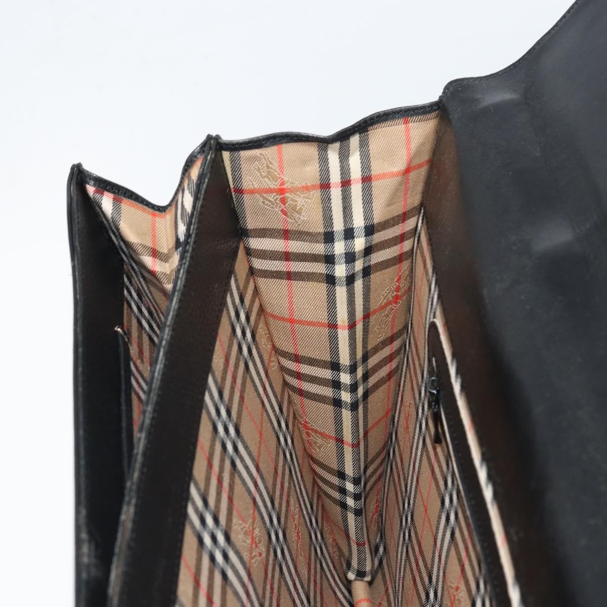 Burberry Vintage Leather, Black, Leather, Briefcase