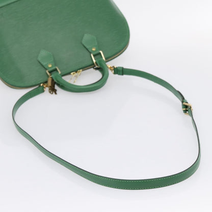 Louis Vuitton Alma Epi Leather, Green, Leather, Handbag