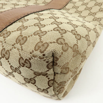 Gucci Bamboo Bar GG Canvas, Beige, Canvas, Shoulder Bag