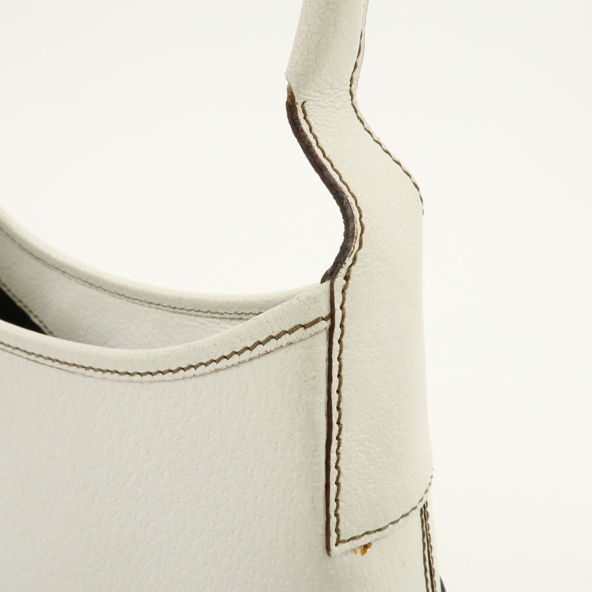 Salvatore Ferragamo Shoulder Bag Leather, White, Leather, Shoulder Bag