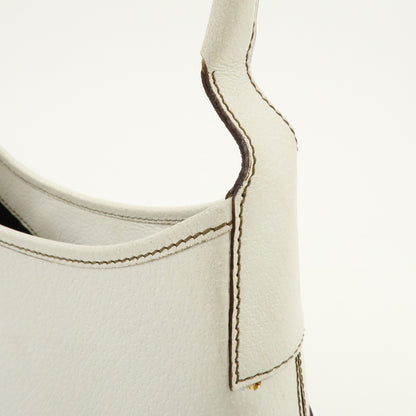 Salvatore Ferragamo Shoulder Bag Leather, White, Leather, Shoulder Bag