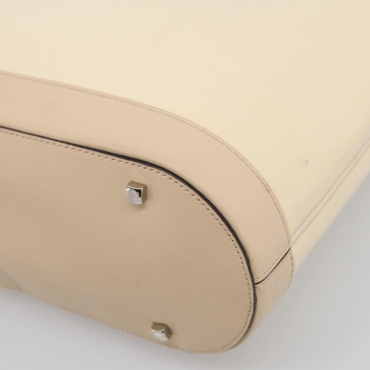 Salvatore Ferragamo Vintage Patent Leather, Beige, Patent Leather, Shoulder Bag