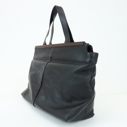 Loewe Tote Leather, Black, Leather, Tote Bag