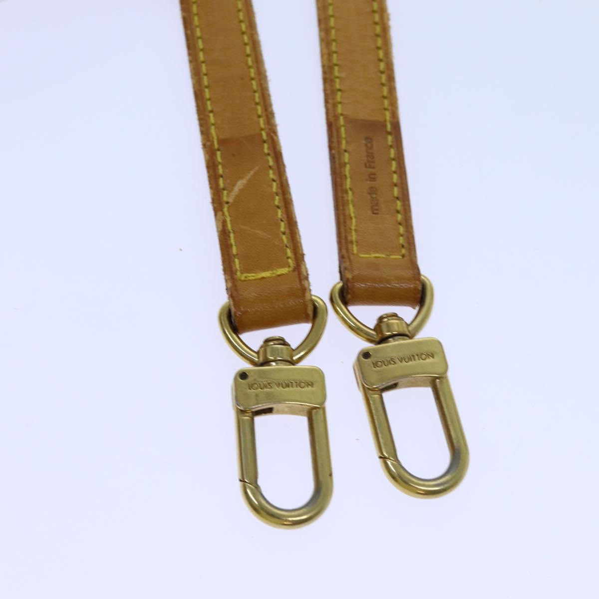 Louis Vuitton Short Strap Vachetta Leather, BEIGE, LEATHER, Straps