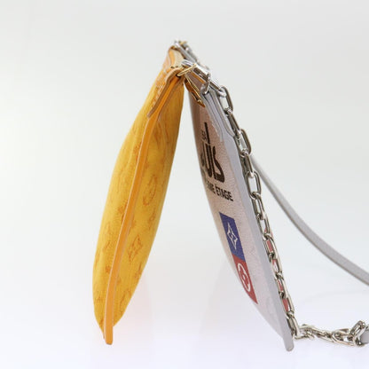 Louis Vuitton Double Flat Messenger Limited Edition Logo Story Monogram Canvas and Denim, Multicolour, Canvas, Clutch