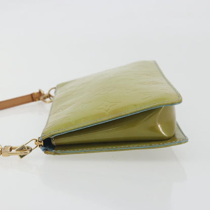Louis Vuitton Lexington Pochette Monogram Vernis, Green, Patent Leather, Clutch