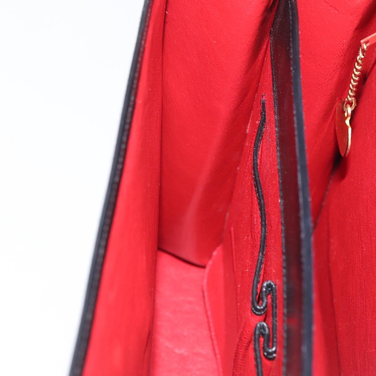 Celine Top Handle Leather, Black, Leather, Handbag