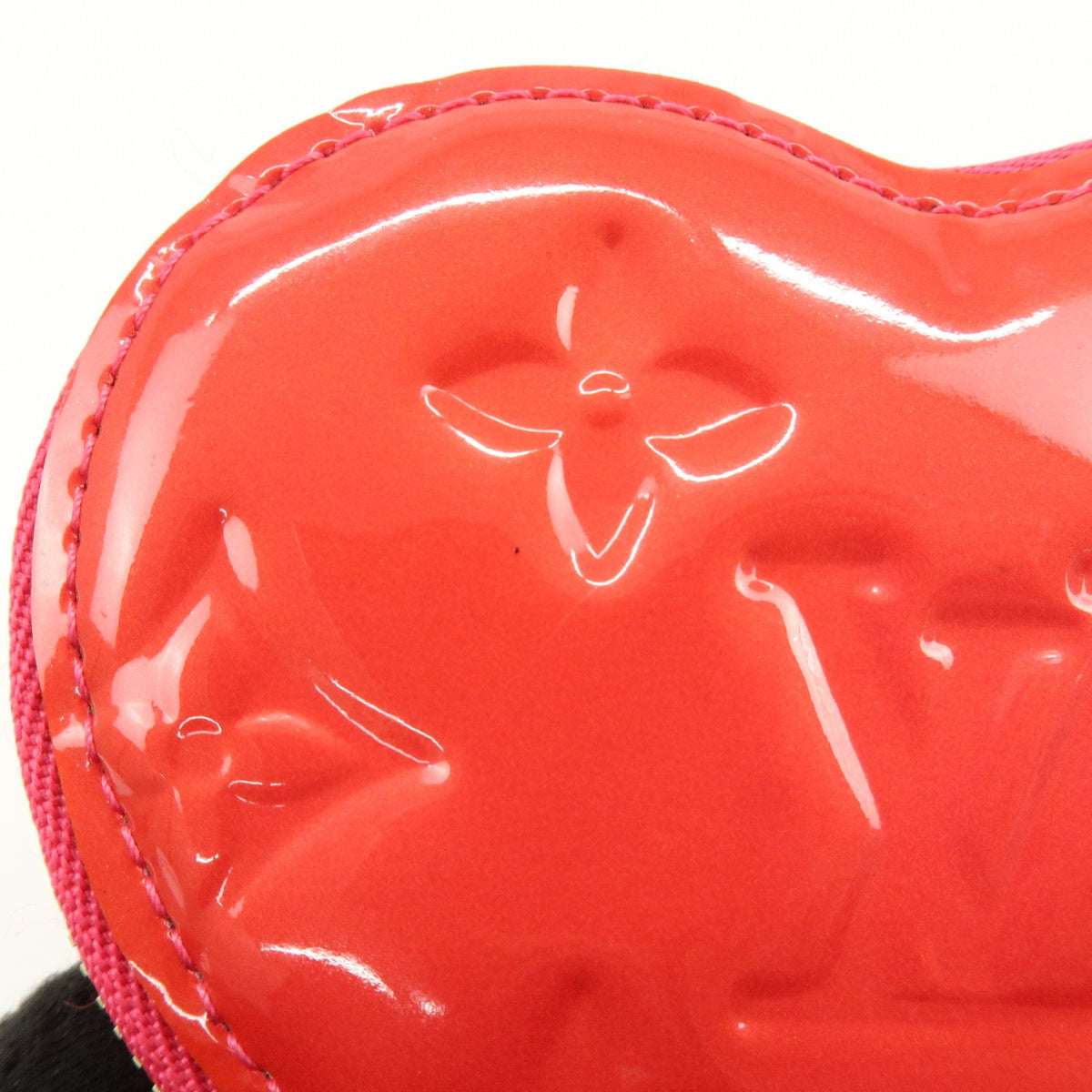 Louis Vuitton Heart Coin Purse Monogram Vernis, Pink, Patent Leather, Clutch