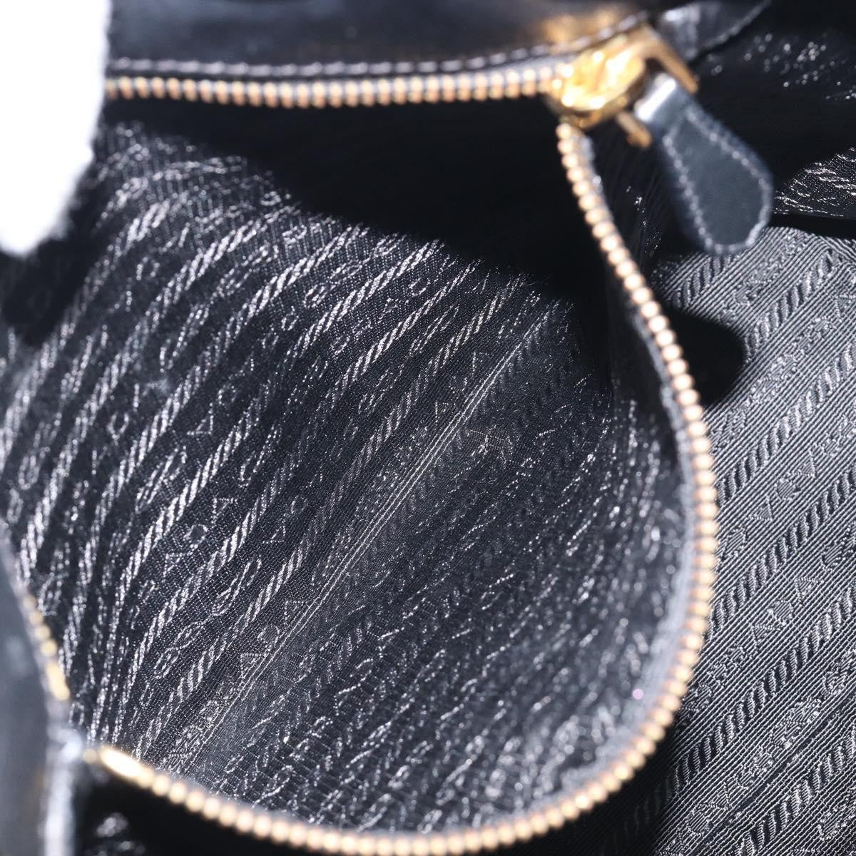 Prada Bow Top handle Patent leather, Black, Patent Leather, Handbag