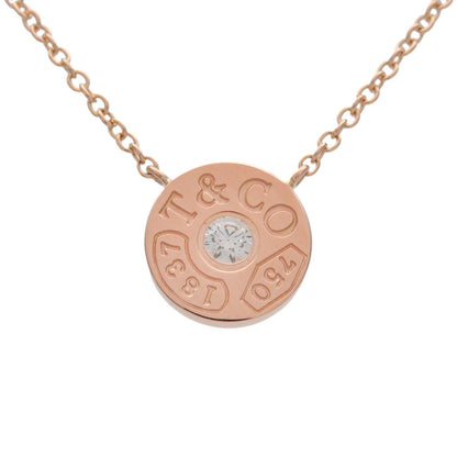 Tiffany & Co. 1837 Circle Pendant 18K Rose Gold with Diamond, Gold, Rose Gold, Necklace