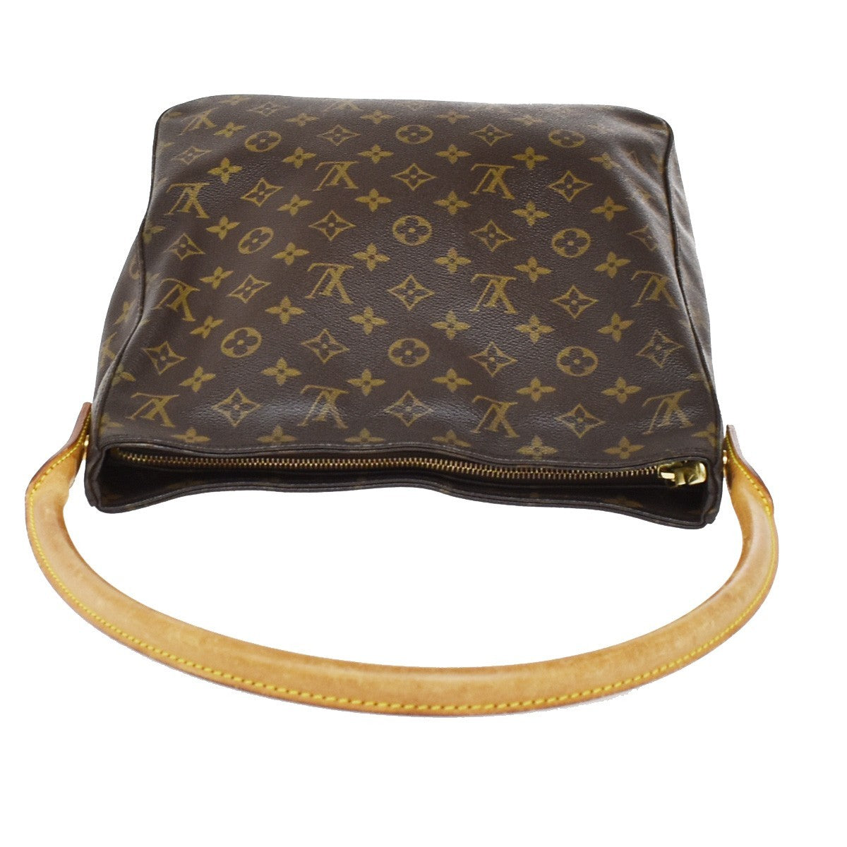 Louis Vuitton Looping Monogram Canvas, Brown, Canvas, Handbag