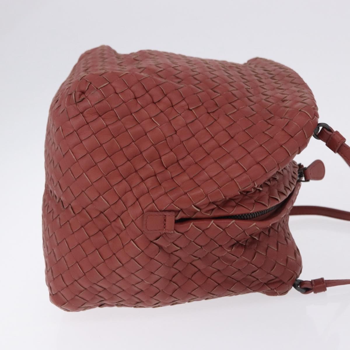 Bottega Veneta Zip Cube Messenger Intrecciato Nappa, Brown, Leather, Shoulder Bag