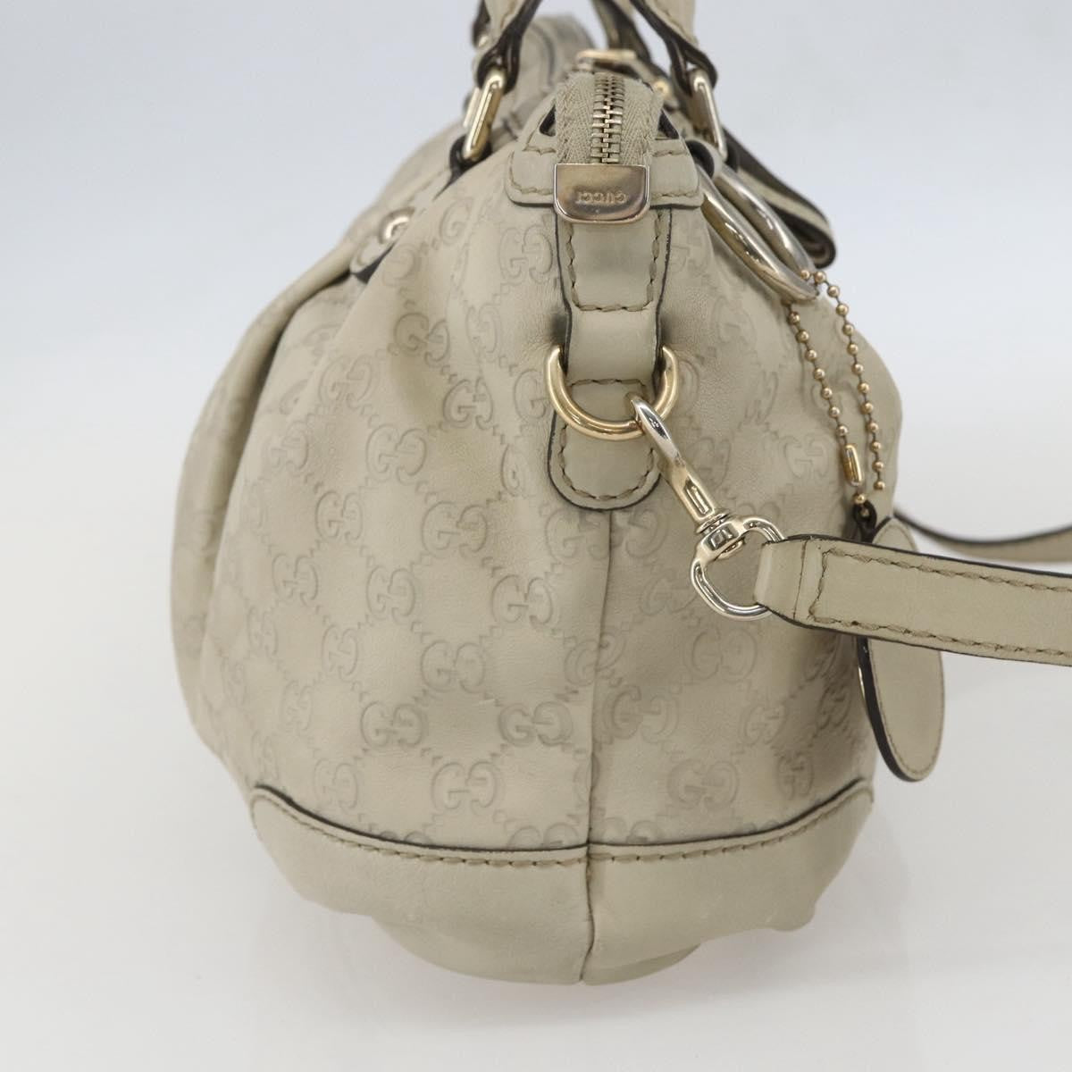 Gucci Sukey Top Handle Satchel Guccissima Leather, Ecru, Leather, Handbag