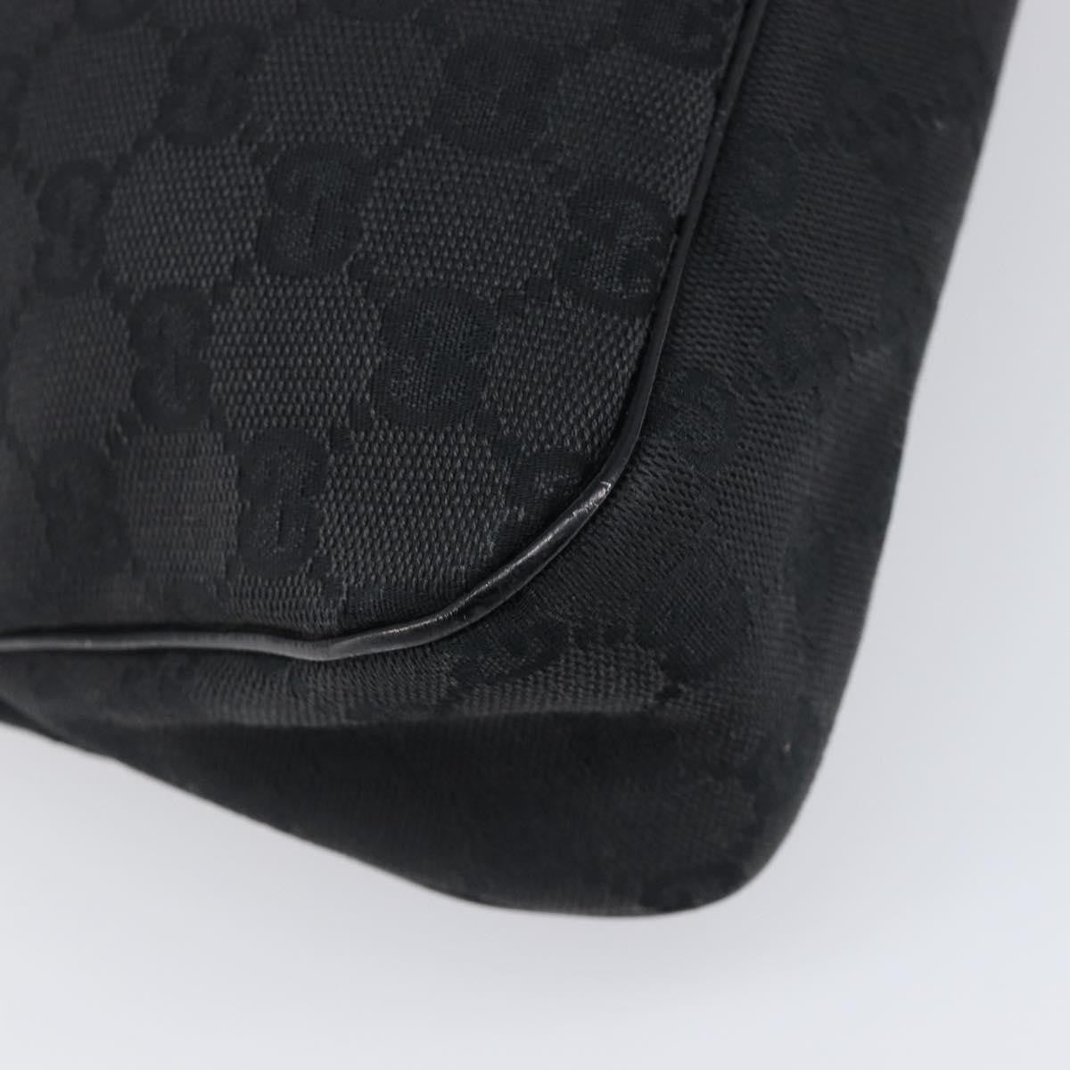 Gucci Twins Tote GG Canvas with Leather, Black, Canvas, Tote Bag