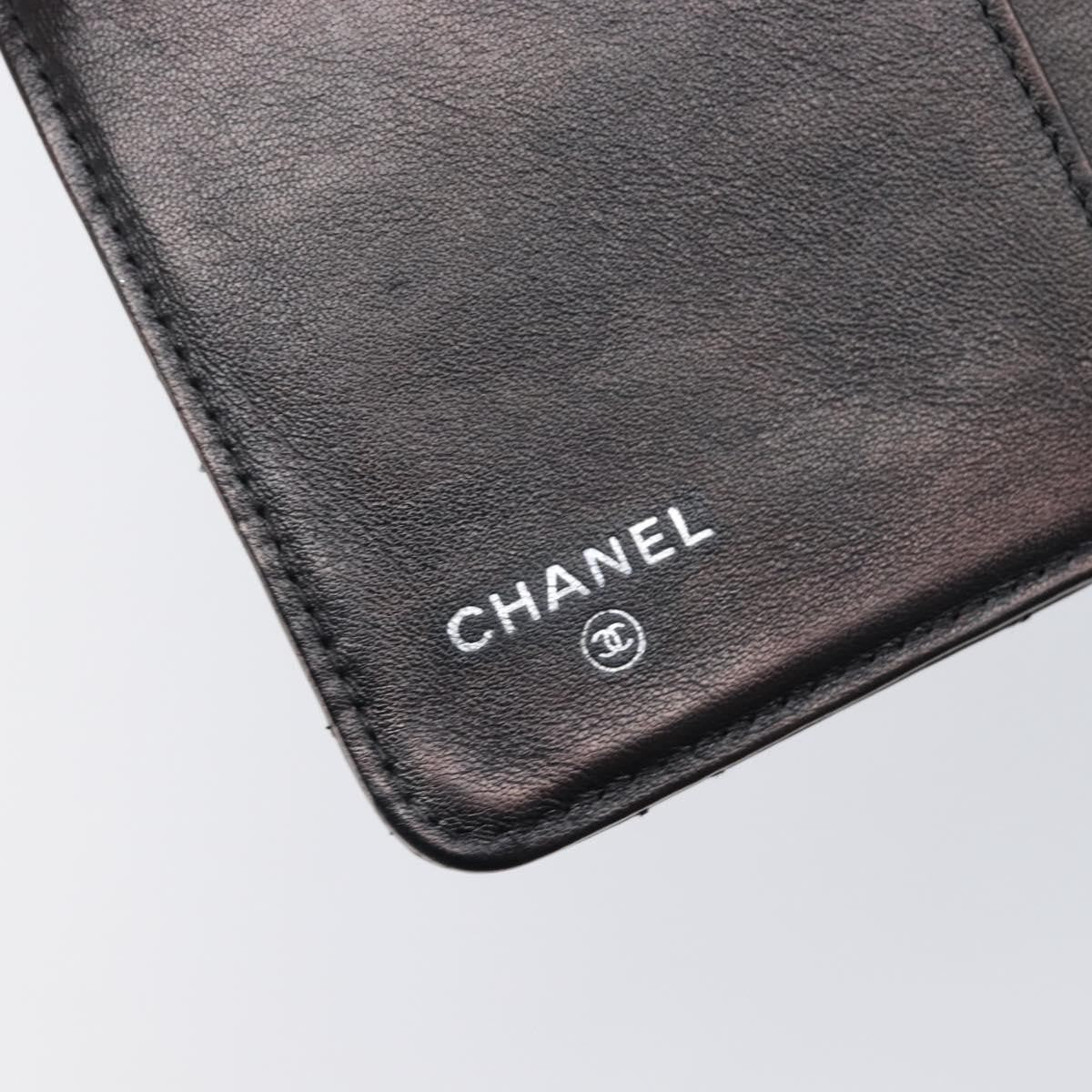 Chanel Brilliant CC French Quilted Patent, Black, Patent Leather, Wallet