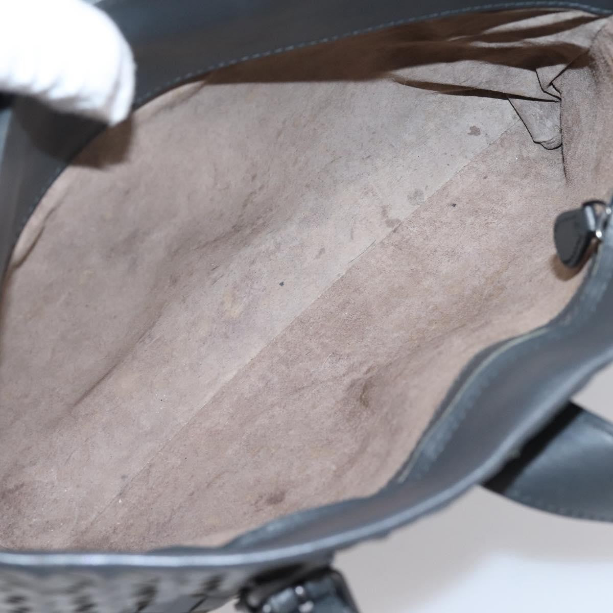 Bottega Veneta Roma Intrecciato Nappa, Gray, Leather, Handbag
