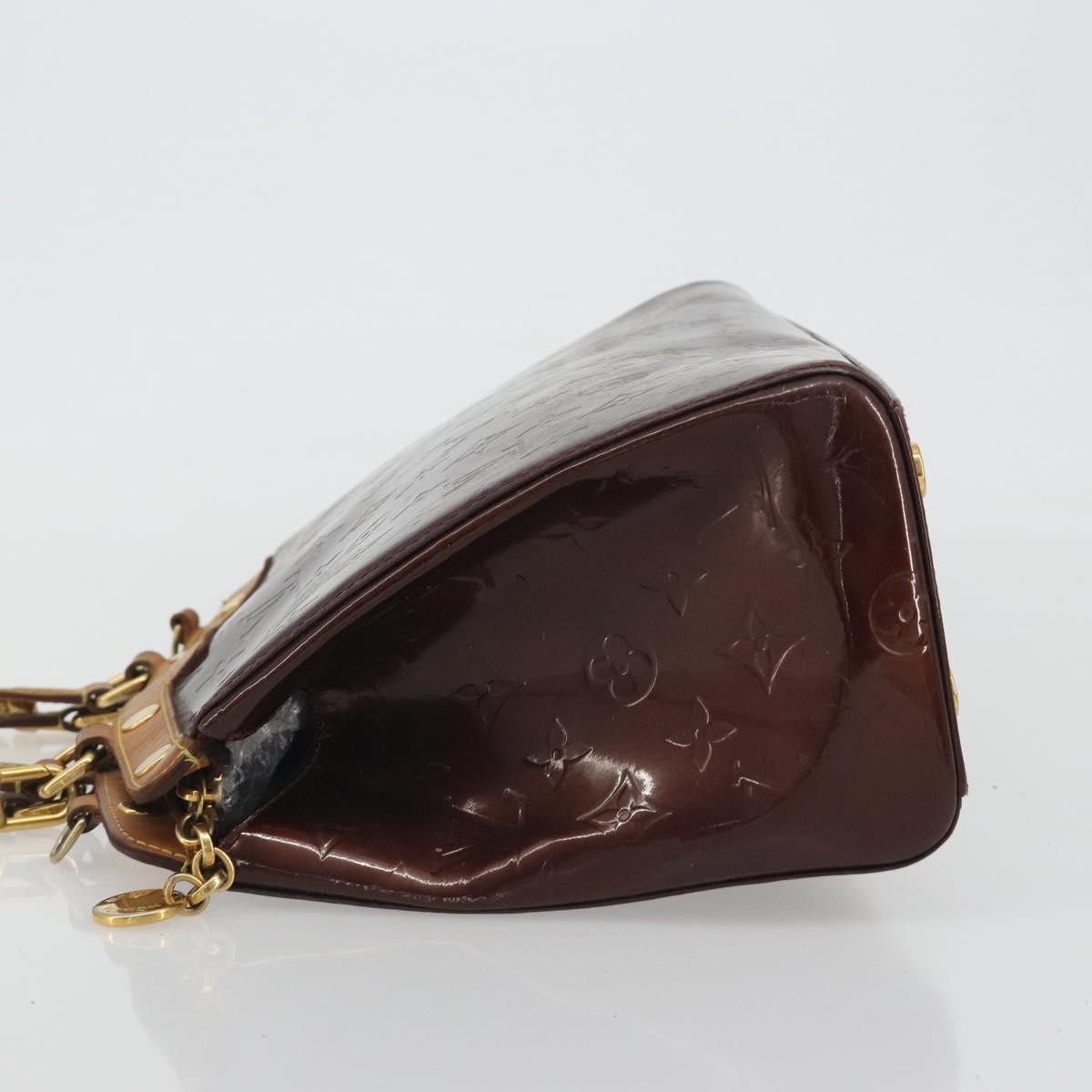 Louis Vuitton Brea Monogram Vernis, Burgundy, Patent Leather, Handbag