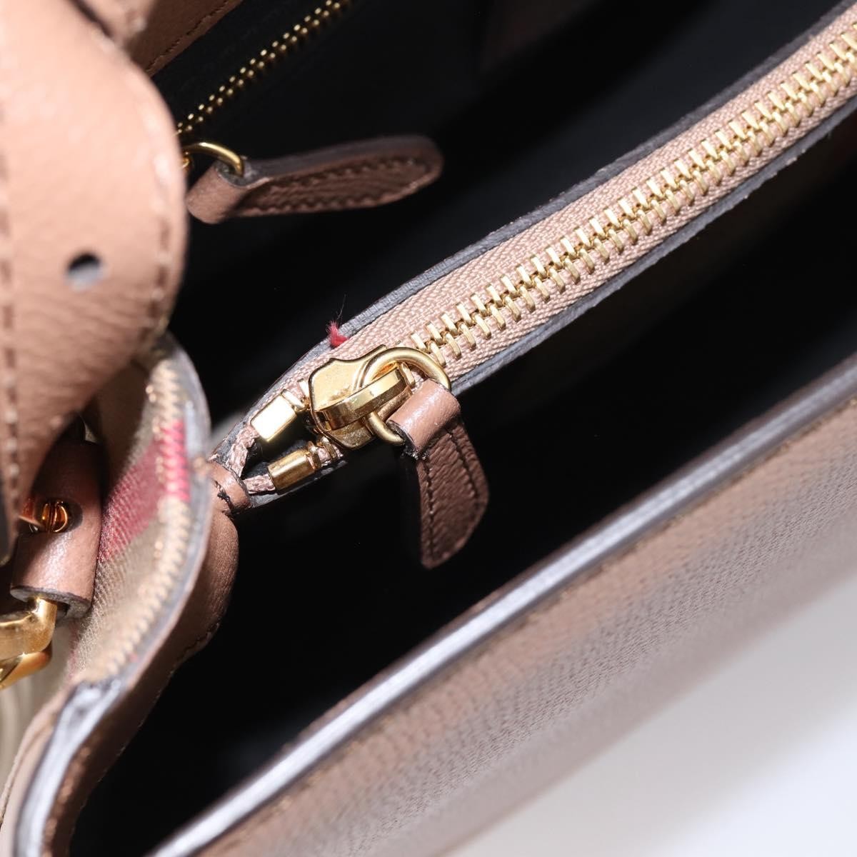 Burberry Camberley Top Handle Leather, Brown, Leather, Shoulder Bag