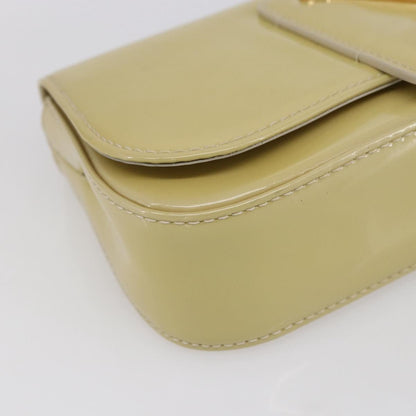 Louis Vuitton Sobe Clutch Patent, Beige, Patent Leather, Clutch