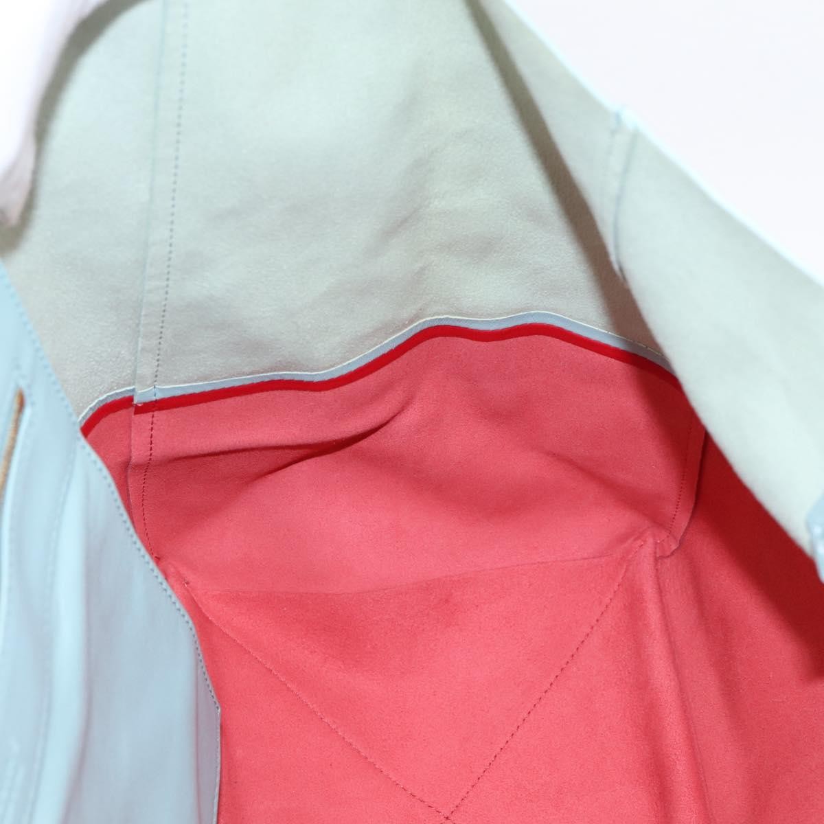 Celine Horizontal Bi-Cabas Leather, Blue, Leather, Tote Bag
