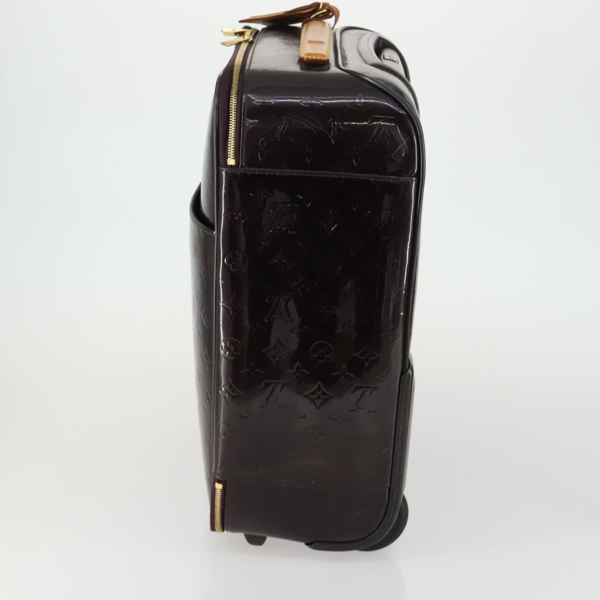 Louis Vuitton Pegase Luggage Monogram Vernis, Brown, Patent Leather, Travel Bag