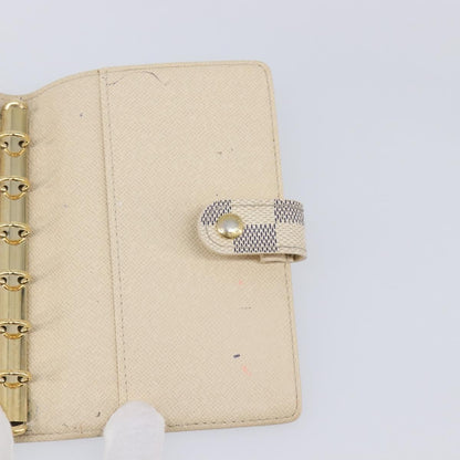 Louis Vuitton Ring Agenda Cover Damier, Beige, Canvas, Briefcase