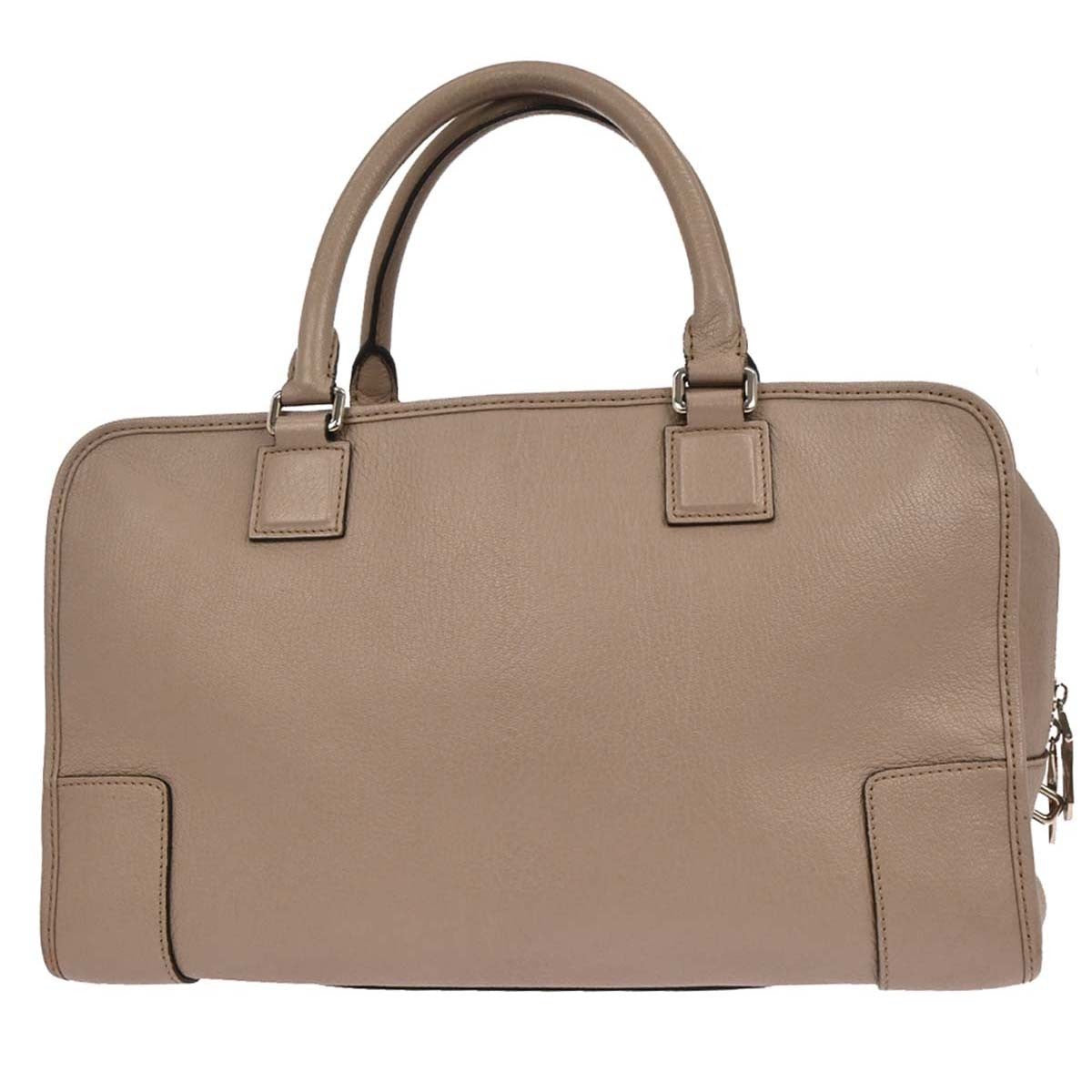 Loewe Amazona Leather, Beige, Leather, Handbag