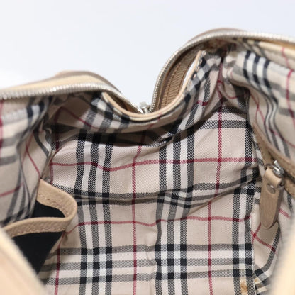 Burberry Belted Boston Leather, Beige, Leather, Handbag